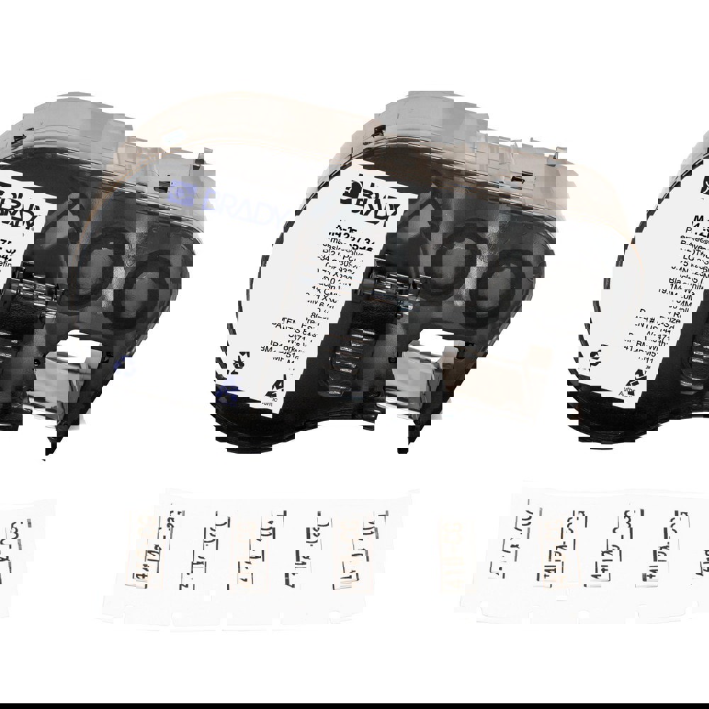 Labels, Ribbons & Tapes; Application: Heat Shrink Labels ; Type: Heat Shrink Labels ; Color Family: White ; Color: Black on White ; Number Of Labels Per Roll: 80 ; Label Diameter (Inch): 1/8
